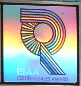 riaa certified award, gold records, single, disc, platinum, music, bpi